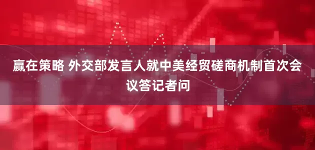 赢在策略 外交部发言人就中美经贸磋商机制首次会议答记者问