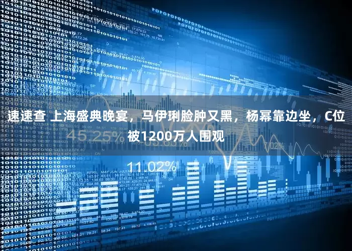 速速查 上海盛典晚宴，马伊琍脸肿又黑，杨幂靠边坐，C位被1200万人围观